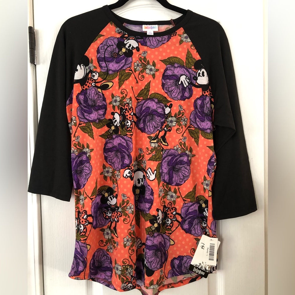 Women Top, Women Disney top, Lularoe Disney, Lularoe Randy, Women Baseball top